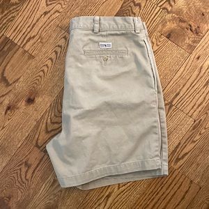 Men’s shorts. Size 38. Tan. Used. Stain (see pic)